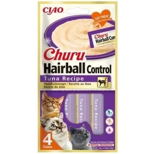 Cıao Churu Hairball Tüy Yumağı Kontrollü Ton Balıklı Ödül Maması