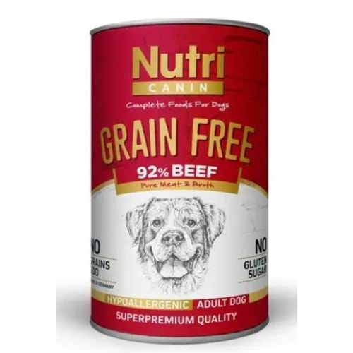 Nutri Canin G.F Beef Köpek Konserve 400 gr