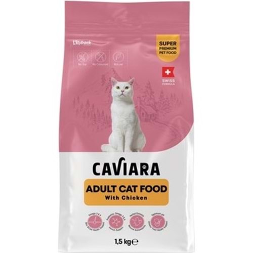Caviara Tavuklu Yetişkin Kedi Maması 1,5 Kg