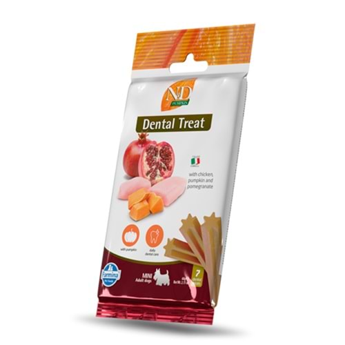 N&D Pumpkin Tavuklu Bal Kabaklı ve Narlı Küçük Irk Yetişkin Köpek Ödül Maması 60gr