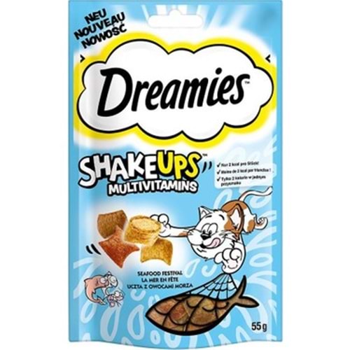 Dreamies Deniz Ürünlü Kedi Ödül Maması 55 gr