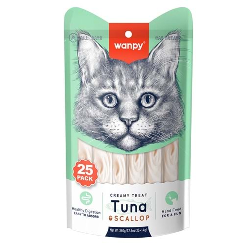 Wanpy Ton&Karides 25*14Gr Krema Kedi Ödülü