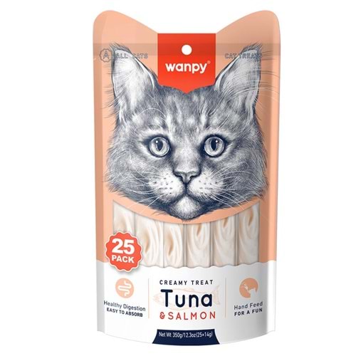Wanpy Ton&Somon 25*14Gr Krema Kedi Ödülü