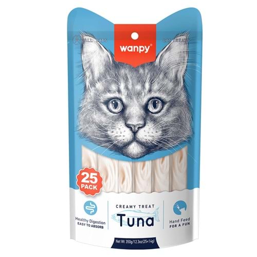 Wanpy Ton Balıklı 25*14Gr Krema Kedi Ödülü