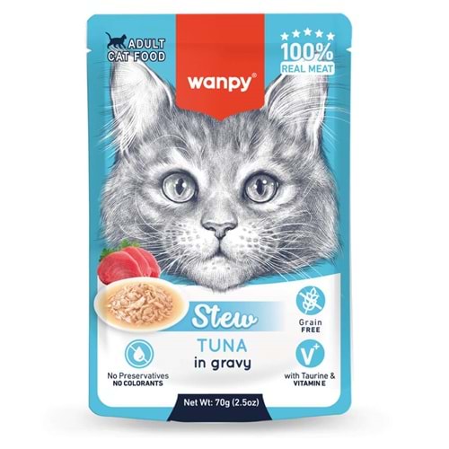 Wanpy 70G Pouch Ton Balıklı Yaş Kedi Maması