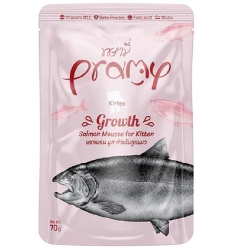 Pramy Yavru Kediler İçin Somonlu Mousse 70G