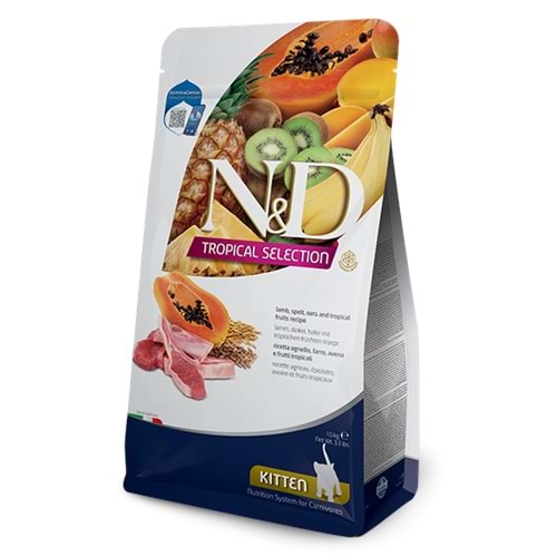 N&D TROPICAL SELECTION KITTEN LAMB 1,5 kg
