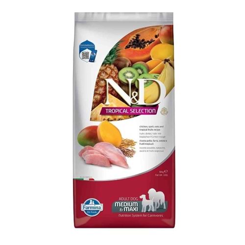 N&D Dog Tropical Selection Chicken Adult Med/Max 10kg