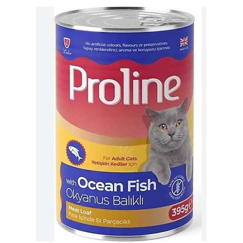 Proline Pate İçinde Et Parçacıklı Okyanus Balıklı Yetişkin Kedi Maması 395 g