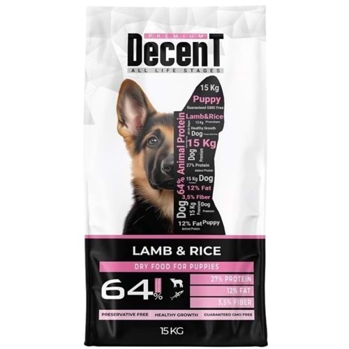 Decent Puppy Kuzu Yavru Köpek Maması 15 kg