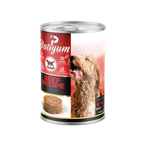 Patiyum Pate Sığır Etli Yetişkin Köpek Konservesi 400 Gr
