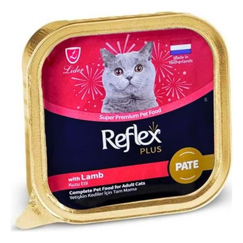 Reflex Plus Pate Kuzu Etli Yetişkin Kedi Maması 85 G