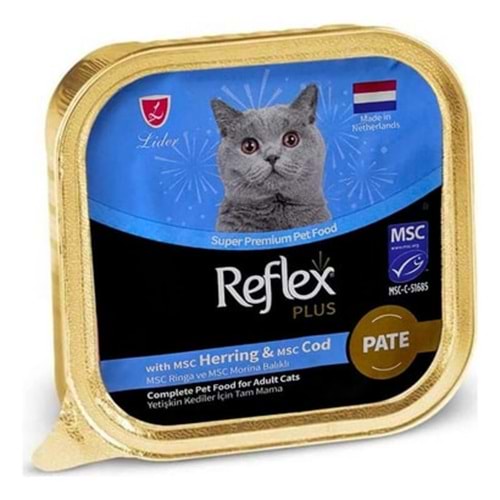 Reflex Plus Pate Msc Ringa ve Msc Morinabalıklı Yetişkin Kedi Maması 85 G