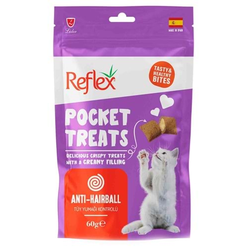 Reflex Pocket Treats Hairball Control 60G