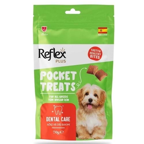 Reflex Plus Pocket Treats Ağız ve Diş Sağlığı İçin Köpek Ödül Maması 70 Gr