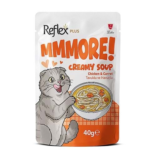 Reflex Plus MMore Tavuklu Havuçlu Kedi Çorbası 40 Gr