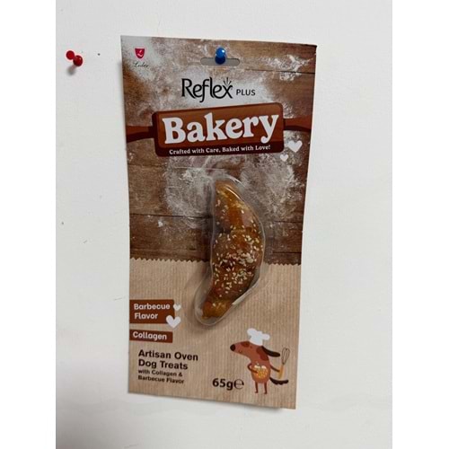 Reflex Plus Bakery Barbekü Aromalı Kolajenli Kruvasan Çiğnemelik Köpek Ödül Maması 65 G