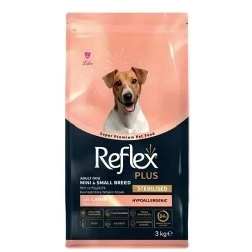 Reflex Plus Kuzu Etli Mini ve Küçük Irk Kısırlaştırılmış Köpek Maması 3kg