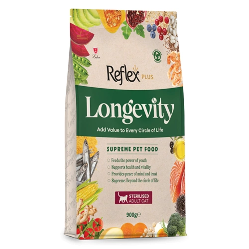 Reflex Plus Longevıty Kısırlaştırılmış Yetişkin Kedi Maması 900 G