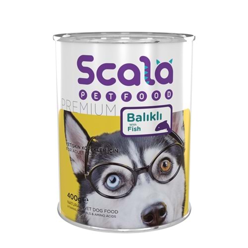 Scala Balıklı Yetişkin Köpek Konservesi 400 gr