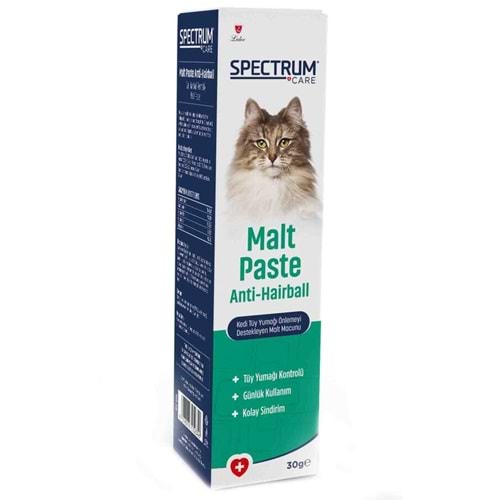 Spectrum Kedi Tüy Yumağı Önlemeyi Destekleyen Malt Macunu 30gr