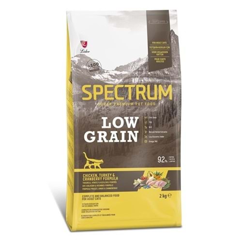 Spectrum Low Grain Chıcken&Turkey Adult Cats 2 Kg