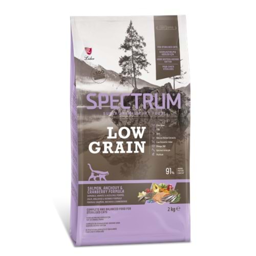 Spectrum Low Grain Salmon&Anchovy Strelısed Cats 12 Kg
