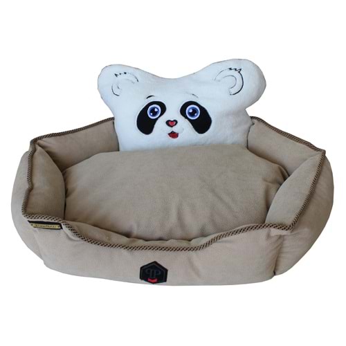 Daisy Panda Başlıklı Minderli Yatak 60*60 cm