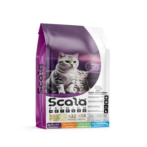 Scala Premıum Kısır Tavuklu Açık Mama 1Kg