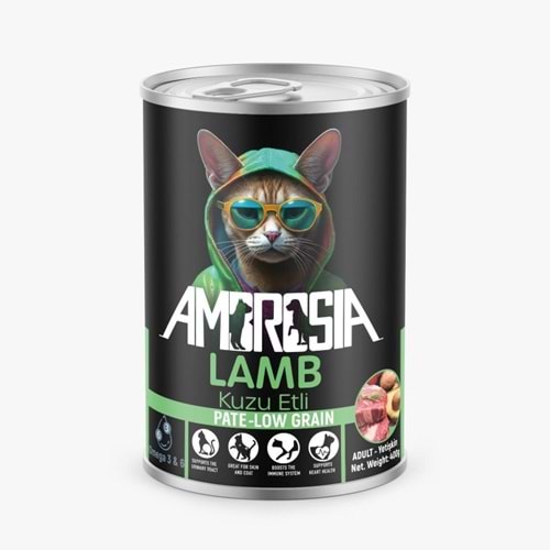 Ambrosia Pate Kuzu Etli Yetişkin Kedi Maması 400 gr