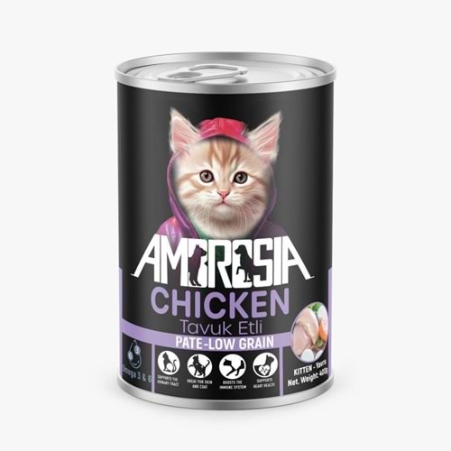 Ambrosia Pate Tavuklu Yavru Kedi Maması 400 gr