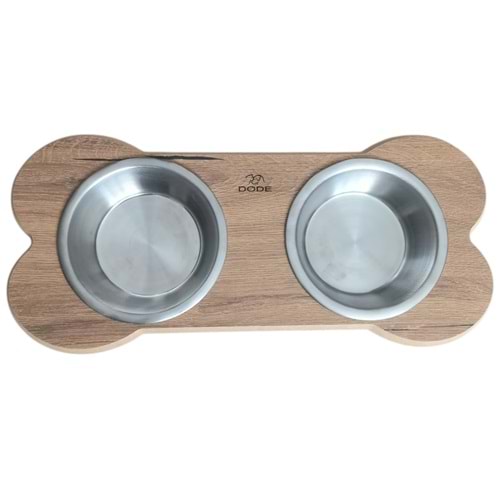 Ahşap Standtlı İkili Mama Kabı 6