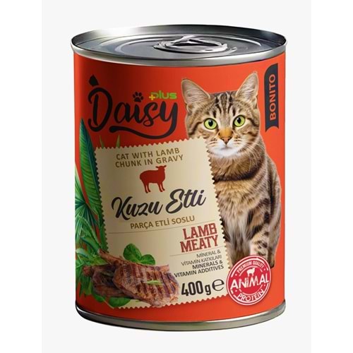 Daisy Plus Bonito Lamb Cat Canned Food 400 Gr X 12 Adet