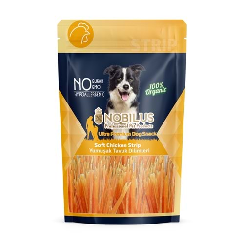 Nobilus Yumuşak Tavuk Dilimi Köpek Ödülü 80Gr