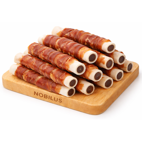 Nobilus Liver Filled Rawhide Twisted with Duck 1 Kg