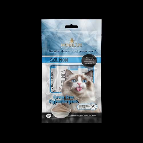 Nobılus Somonlu Kedi Krema Ödülü 5X15G