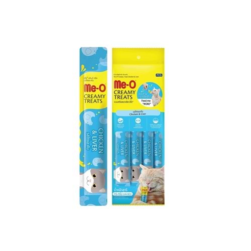 1-ME-O CREAMY TAVUK&CİĞER KEDİ ÖDÜL 4X15GR