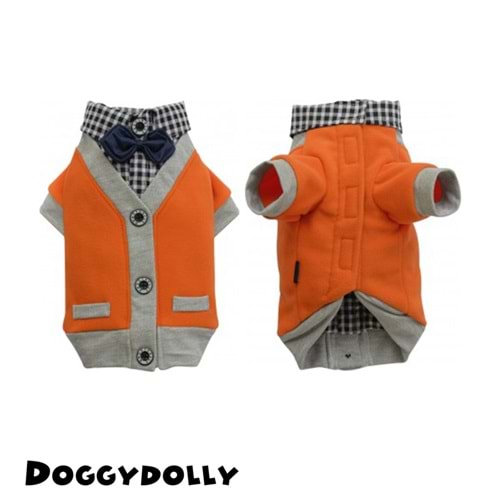 Doggy Dolly Ekose Yakalı Papyonlu Kıyafet Xx Large