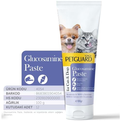 Petguard Glucosamine Kedi Köpek Paste 100Gr