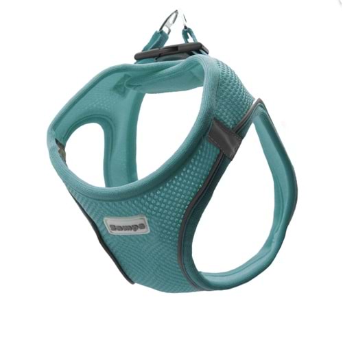 Zampa Air Mesh Kedi Köpek Göğüs Tasma Turkuaz