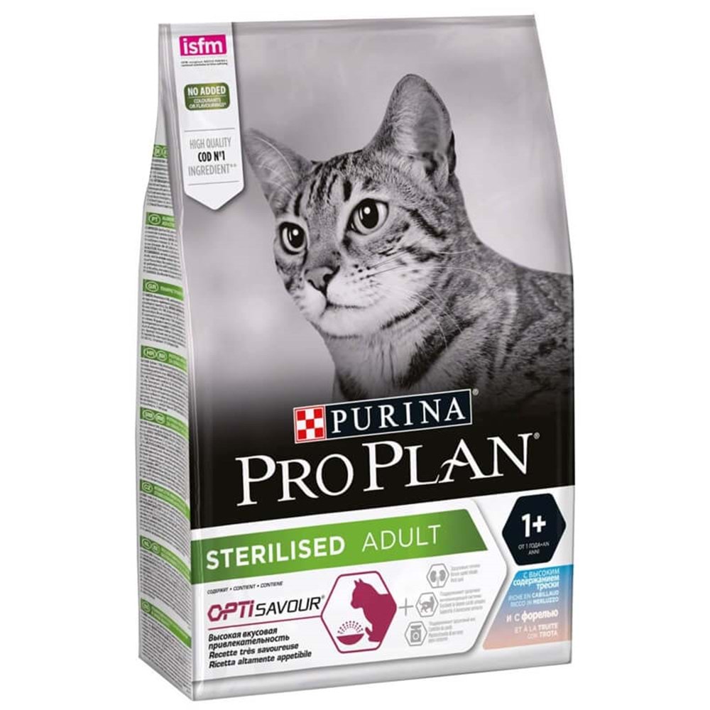 Pro Plan Morina Ve Alabalıklı Kısırlaştırılmış Kedi Maması 10 Kg