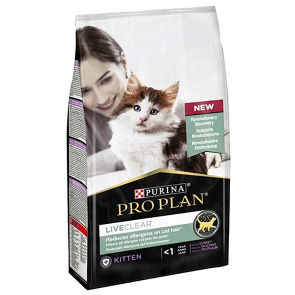 Pro Plan Liveclear Hindili Alerjen Azaltan Yavru Kedi Maması 1,4Kg