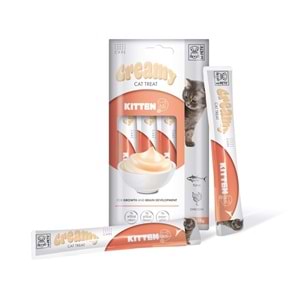 M-PETS KITTEN FONKSİYONEL CREAMY KEDİ ÖDÜLÜ 4X15GR