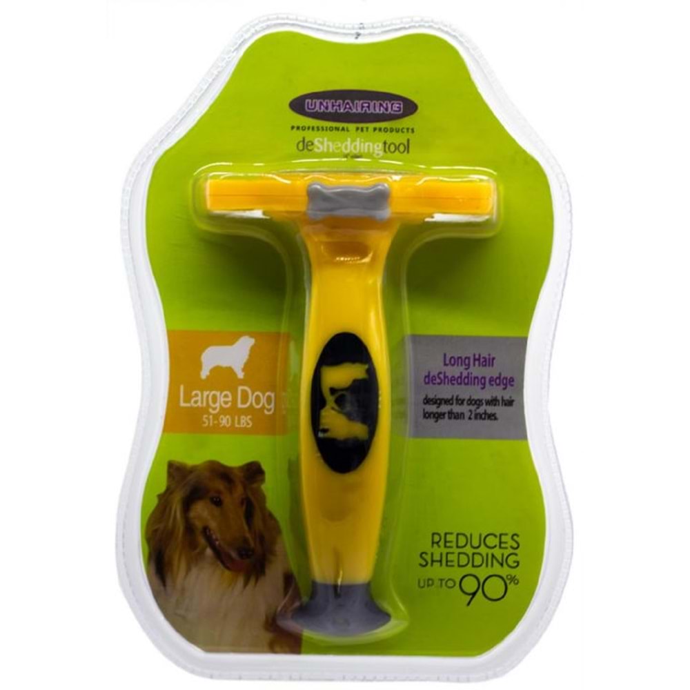 Unhairing Giant Dog Uzun Tüylü Köpekler İçin Kıl İtmeli Fırça