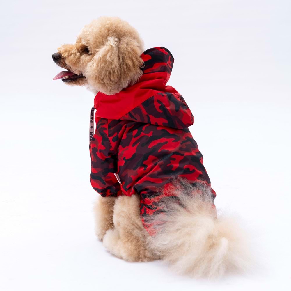Paw Star 24524 Kırmızı Dijon Yağmurluk