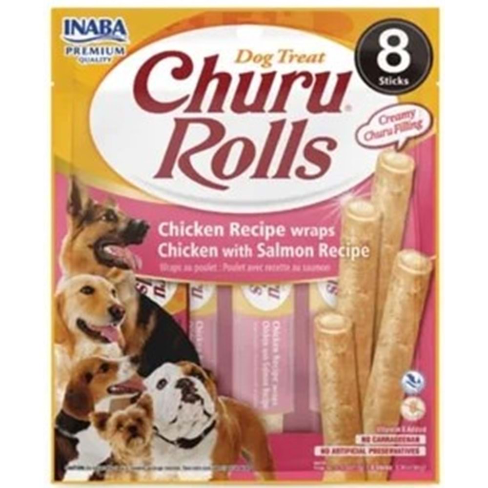 Churu Bites For Dog Chicken Recipe Wraps Chicken With Salmon Recipe