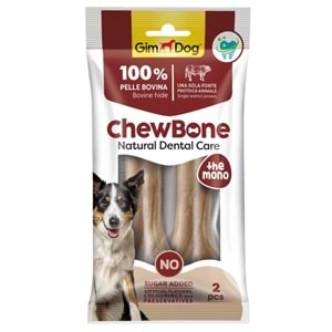 GimDog Chew Bones Press Köpek Çiğneme Kemiği 5,5’’ 120 Gr 2li Naturel