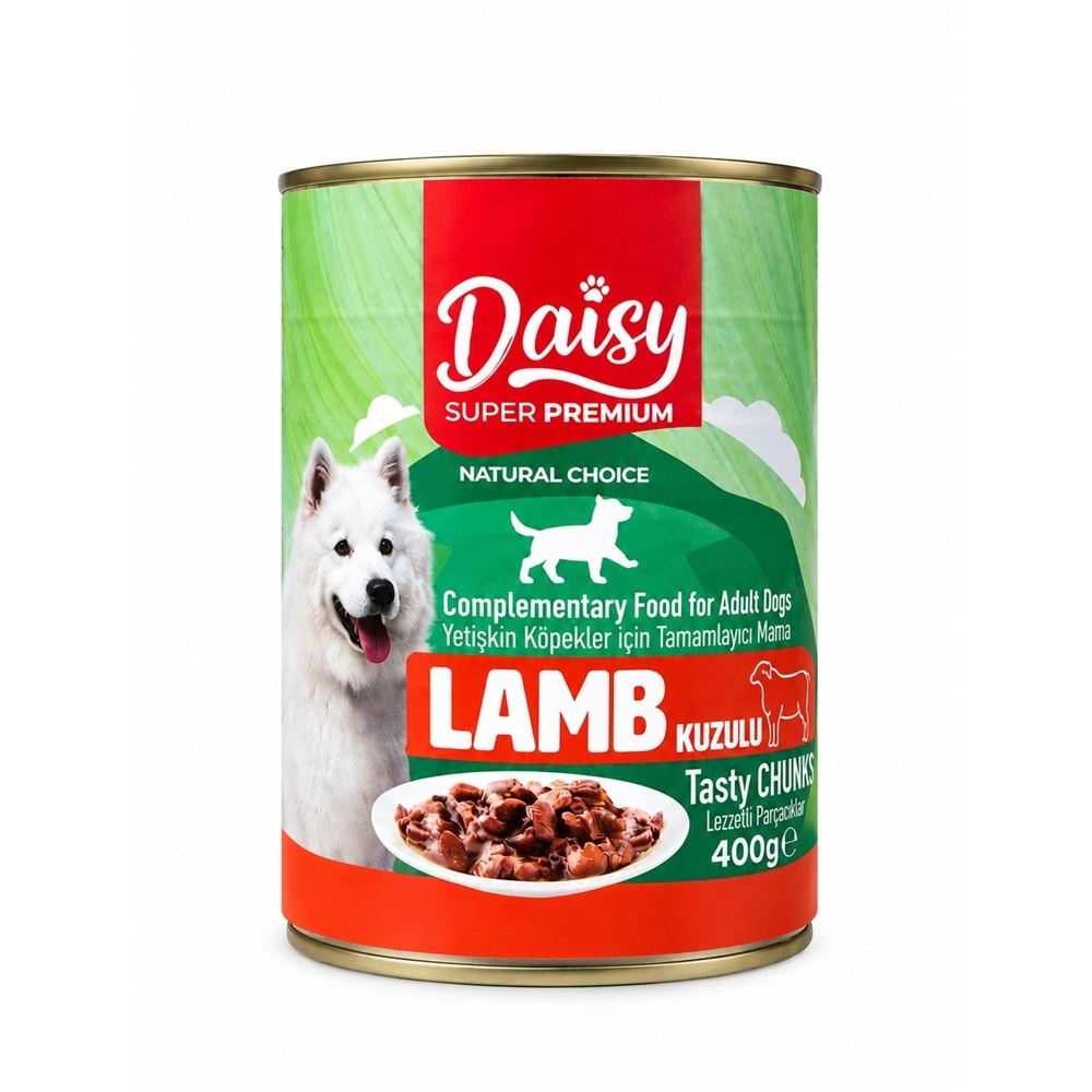 Daisy Adult Dog Lamb Sos İçinde Et Parçacıklı 0,4 Kg Konserve