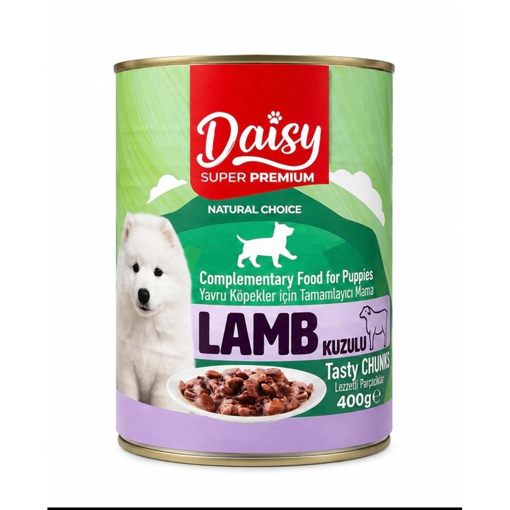 Daisy Puppy Dog Lamb Sos İçinde Et Parçacıklı 0,4 Kg Konserve