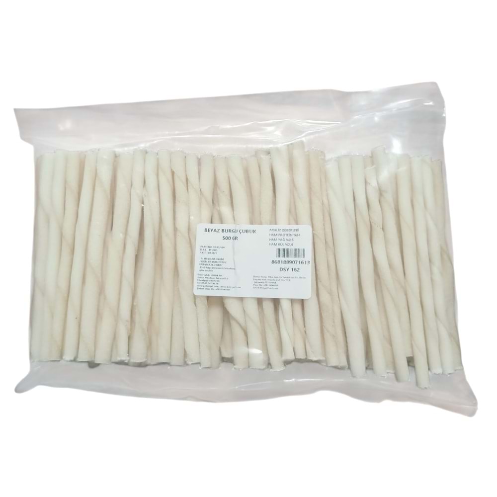 Naturel Burgu Çubuk Beyaz 500 Gr.